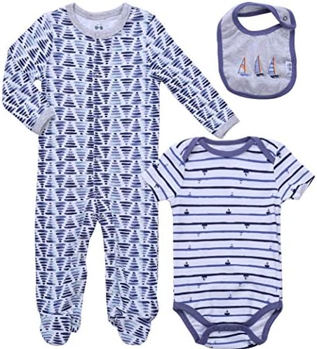 Spkins Kids Pajamas for Baby - Side Snap Soft Cotton Machine Washable