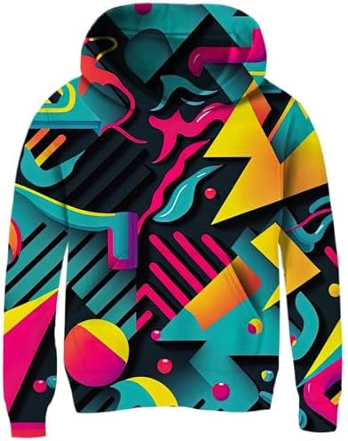 Goodstoworld 3D Graphic Pouchy Hoodie Boys Girls 5-16 Years - Warm Cozy