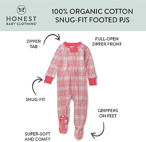 HonestBaby Unisex Baby Pajamas