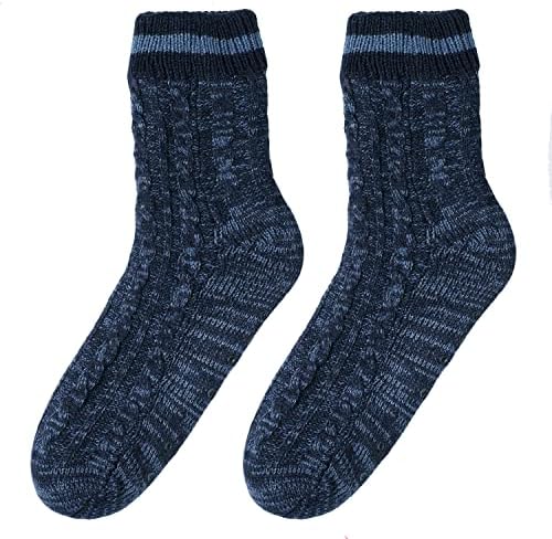 Winter Comfort Warm Fleece Slipper Socks for Men