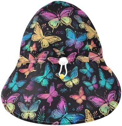 Emelivor Baby Rainbow Sunhat 50 UPF Adjustable for Treasure Buckle