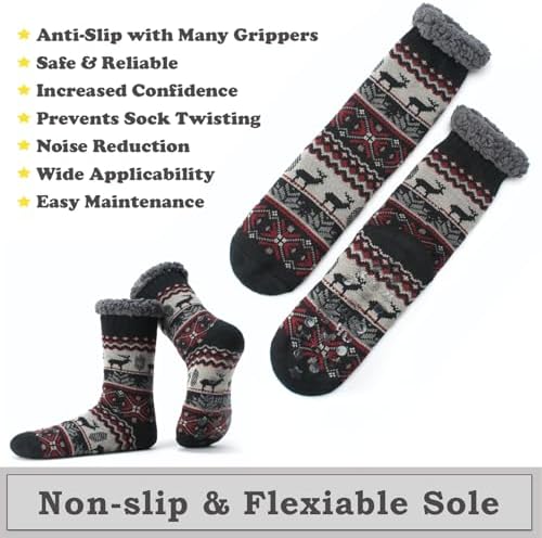 Comfortable Warm Mens Slipper Socks