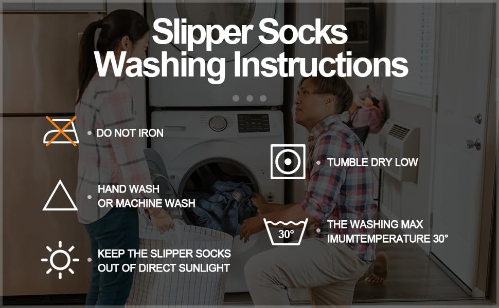 YUEDGE 2-Pair Fuzzy Non-Slip Mens Thermal Socks