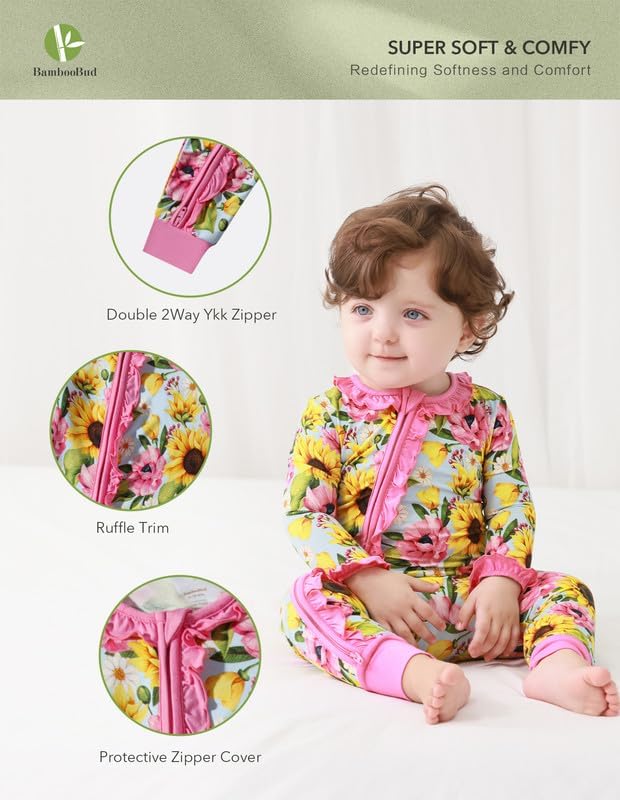 Cute Comfortable Baby Romper for Girls BambooBud