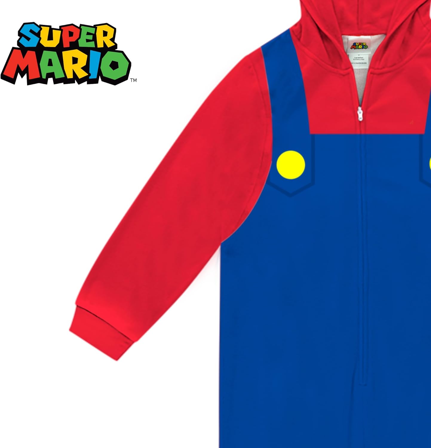 Cool Mario Onesie Pajamas for Boys Sleepwear with Hood Kids ChristmasHalloween Gift