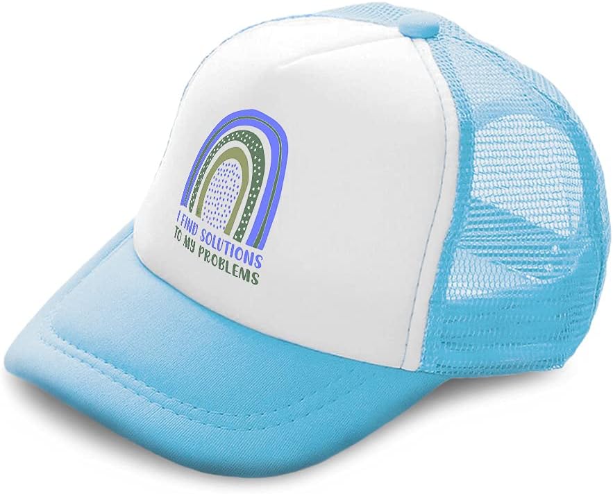 Kids Truckers Hat Rainbow Motivational
