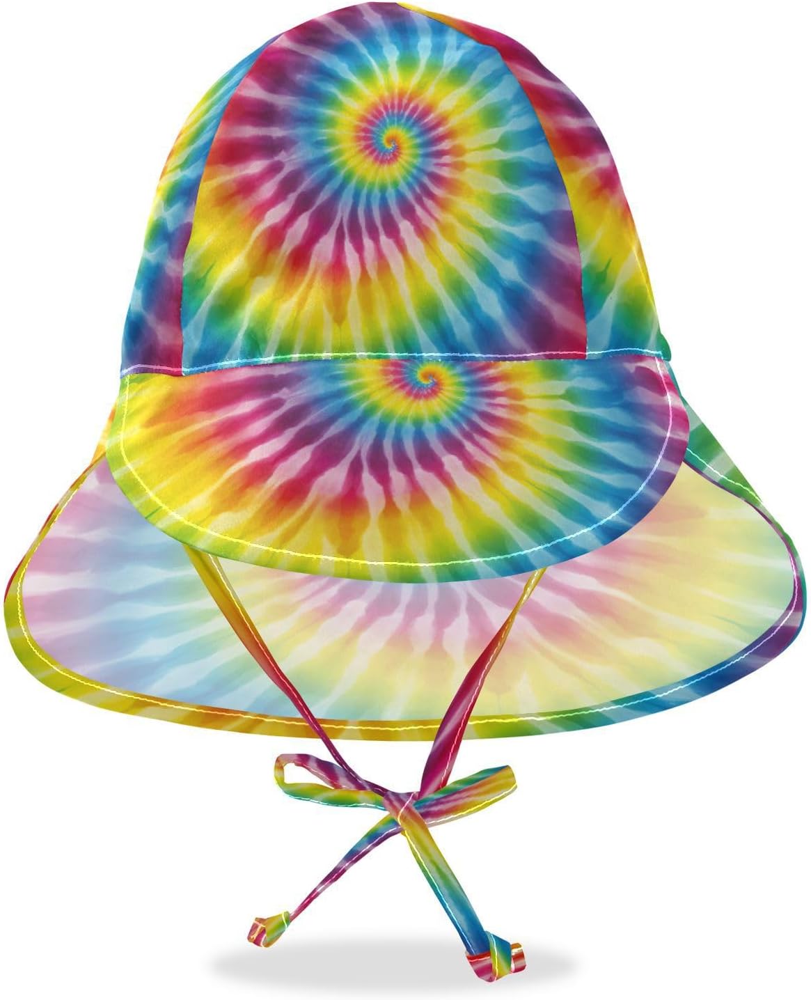 Adjustable Rainbow Sun Hat for Kids