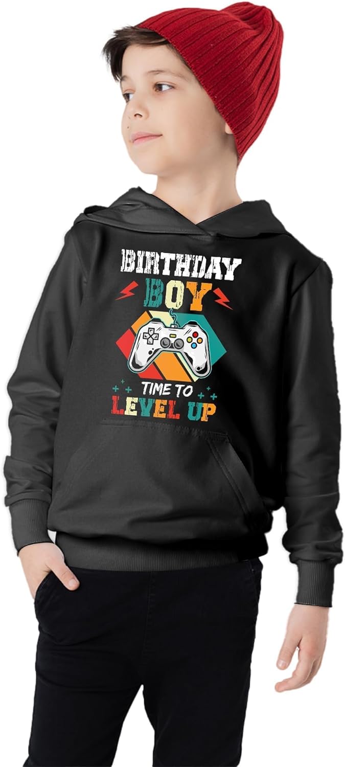boys girls 3D Print Pullover Hoodie with a Purchasable Pocket