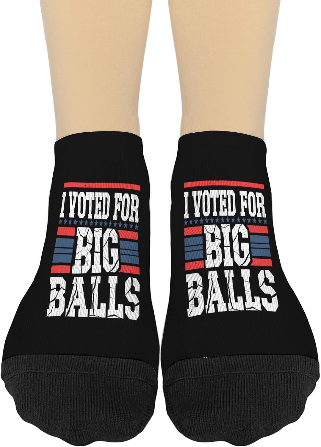 I Voted For Big Ballss Thigh High Socks