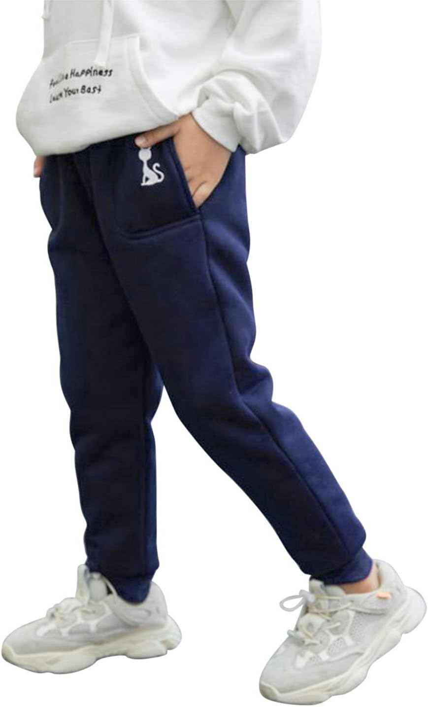 Evelin LEE Kids Boys Girls Winter Warm Pajama Pants