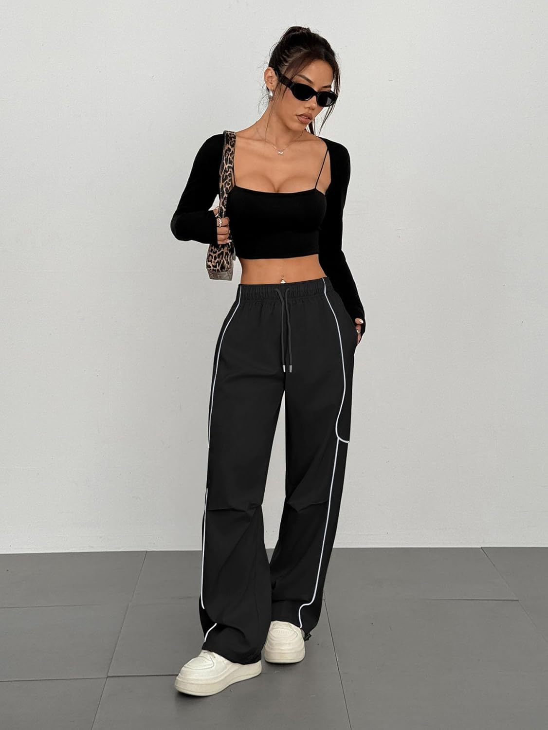 ZAFUL Womens Y2K Parachute Pants