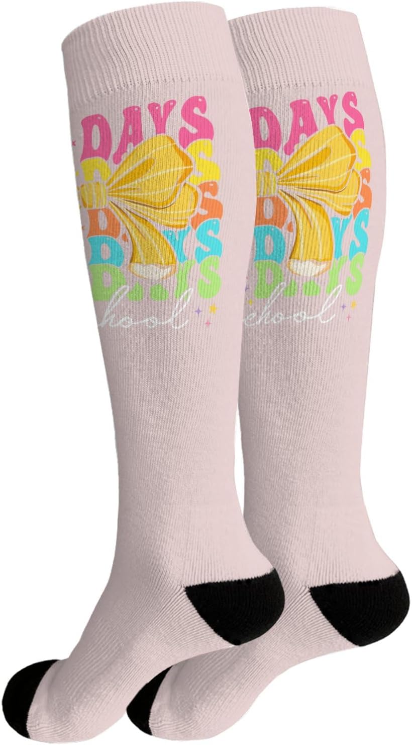 100 Days of School Coquettes Bow Socks for Girls More