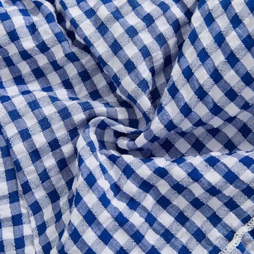 Kutterild - Cute Ruffled Plaid Bloomers for Toddler Girls - Elastic Waist Soft Fabric