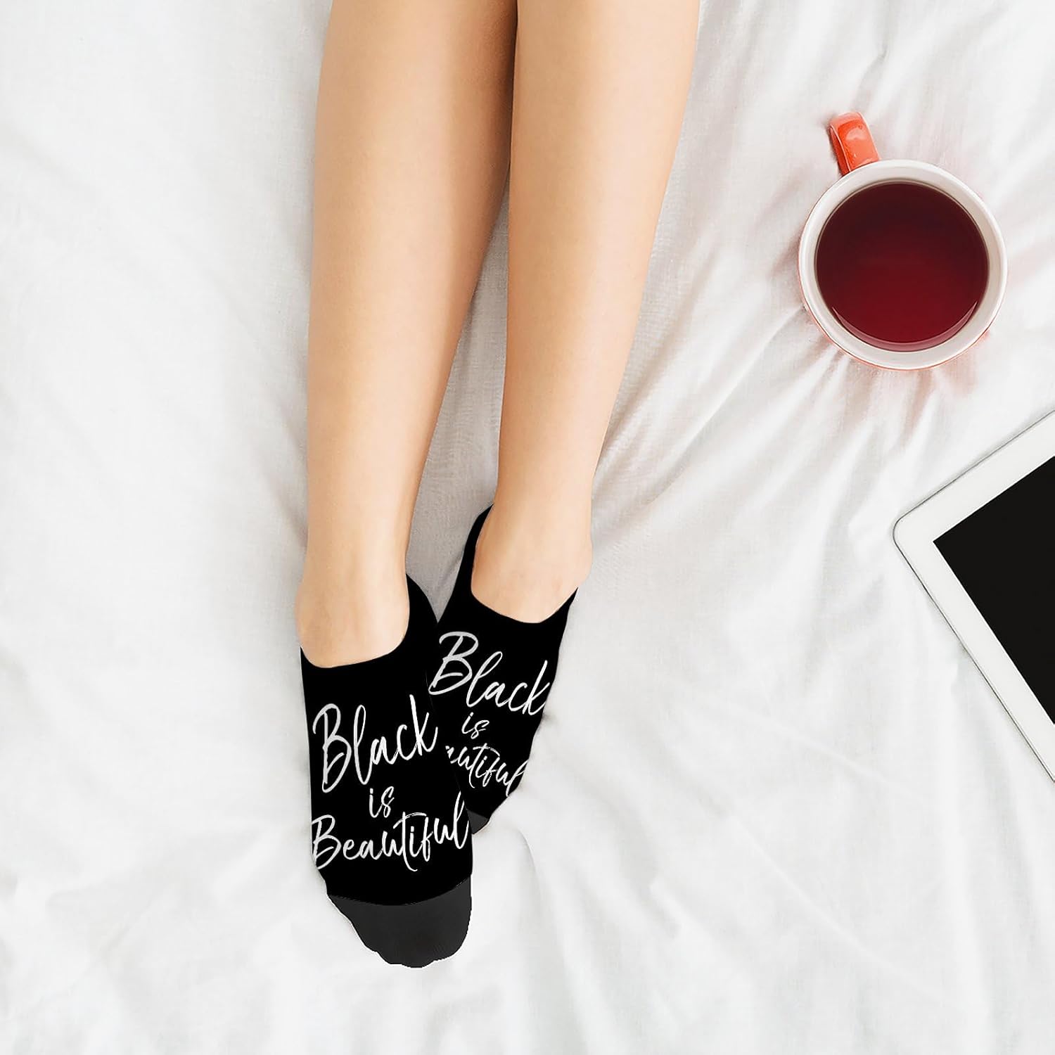 B Is for Brilliants Unique Black Ankle Socks for Girls