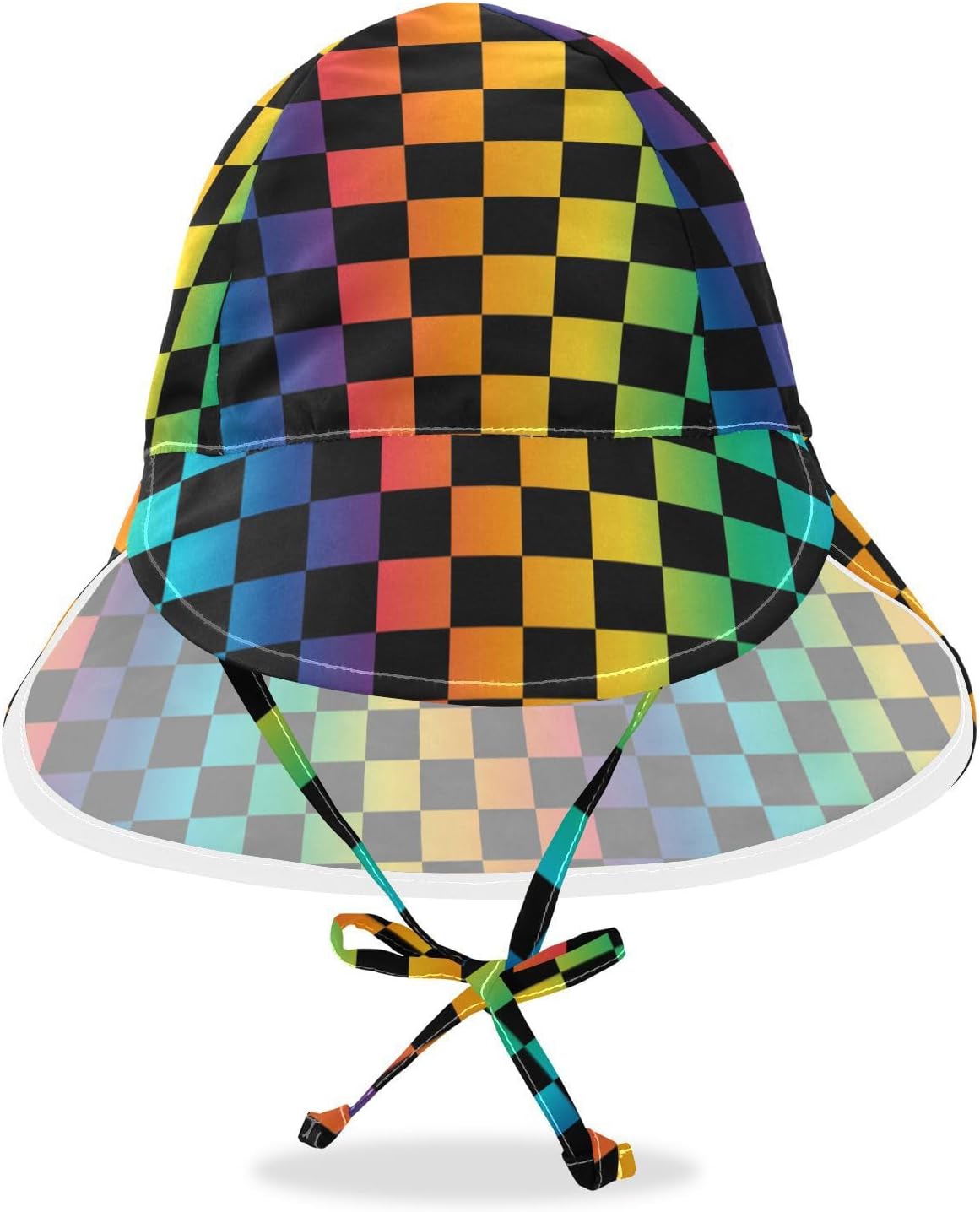 Baby Sun Hat for Girls Boys with Cool Iridescent Design
