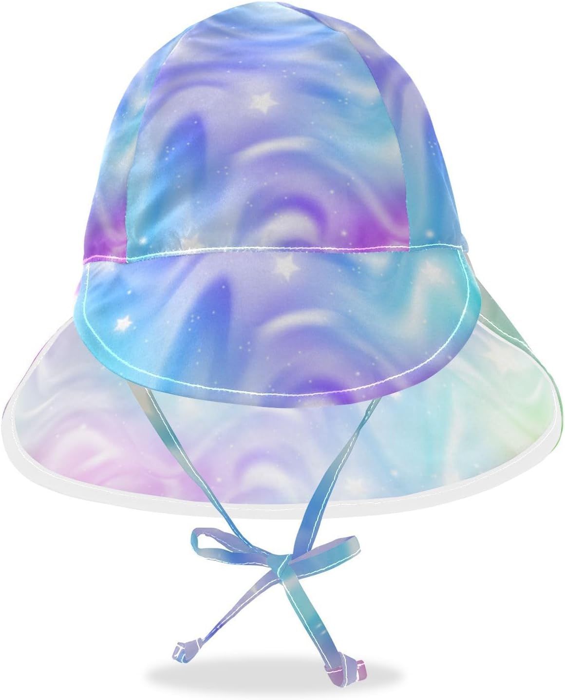 WIFIU Baby Sun Hat for Girls Boys Rainbow Waves 2-4T