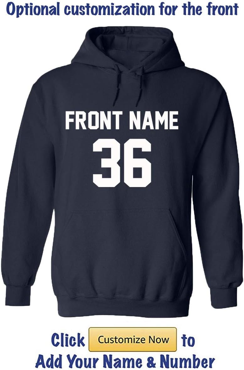 Personalized Double-Sided Hoodies - Add Your Name Number