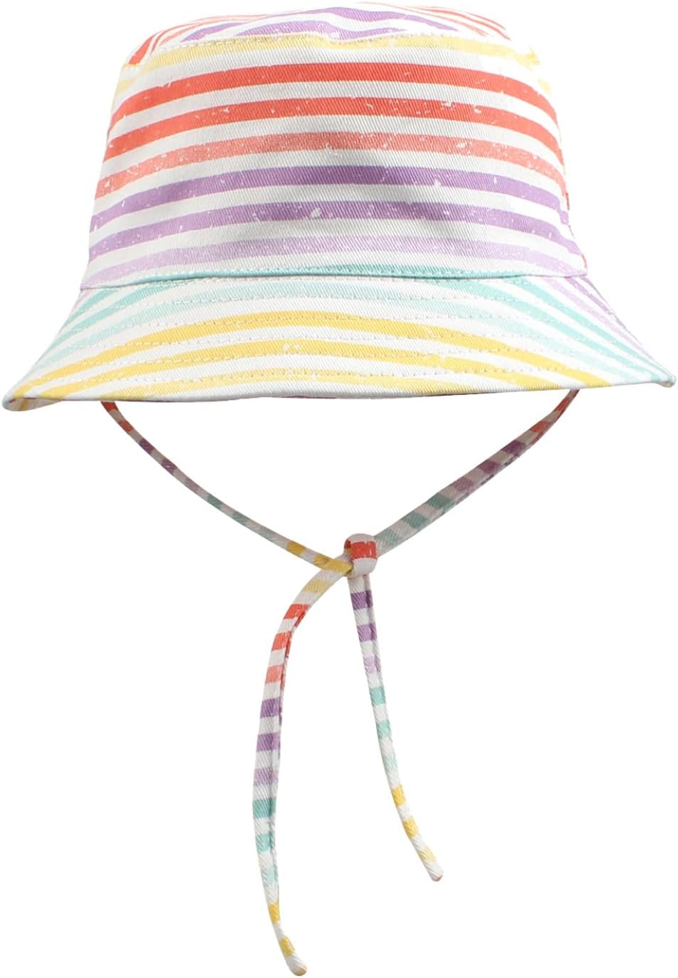 Adjustable Fisherman Hat for Kids Blue Rainbow