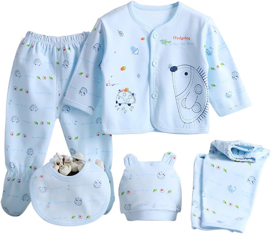 Gajaous 5PCS Cotton Outfit Set