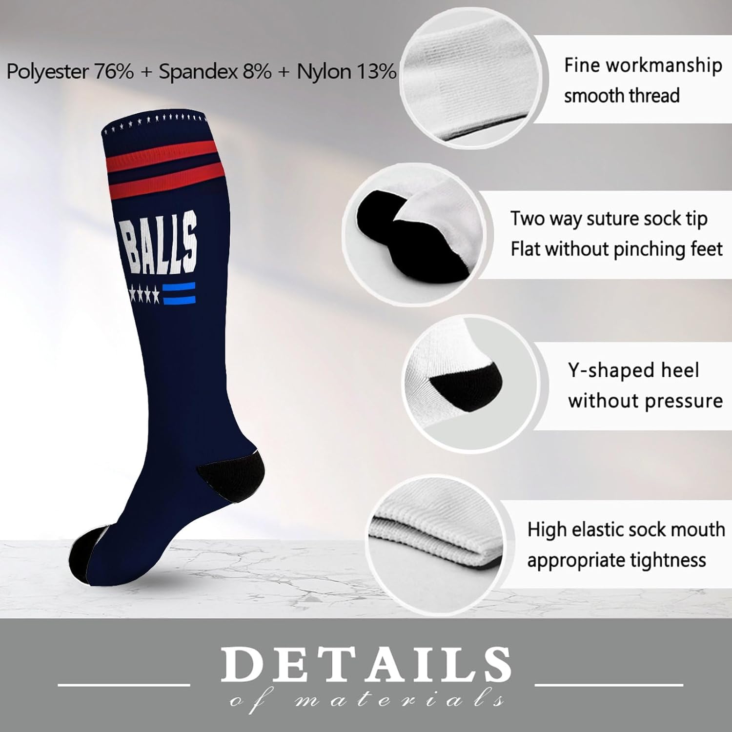 Stunning High Socks for Women - Bright Functional and Hilarious withPersonalized Designs