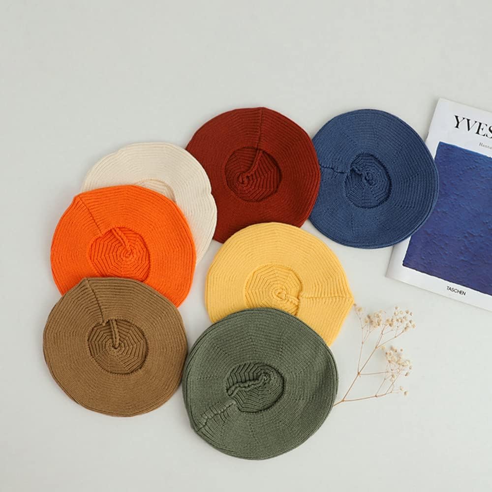 Trendy Soft Knitted Beret for Little Ones with Cozy Fit