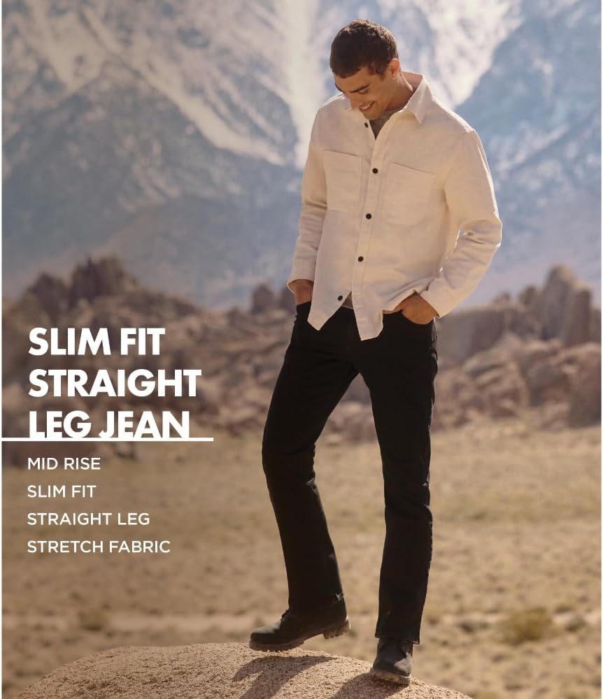 Wrangler Slim Fit Straight Leg Jeans