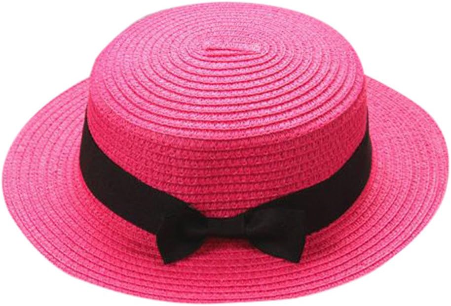 Childrens Summer Caps with Bowknot Design