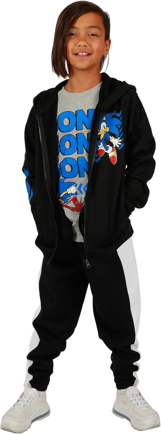 Youth Boys Sonic 3-Piece Set hinting at a logo or character