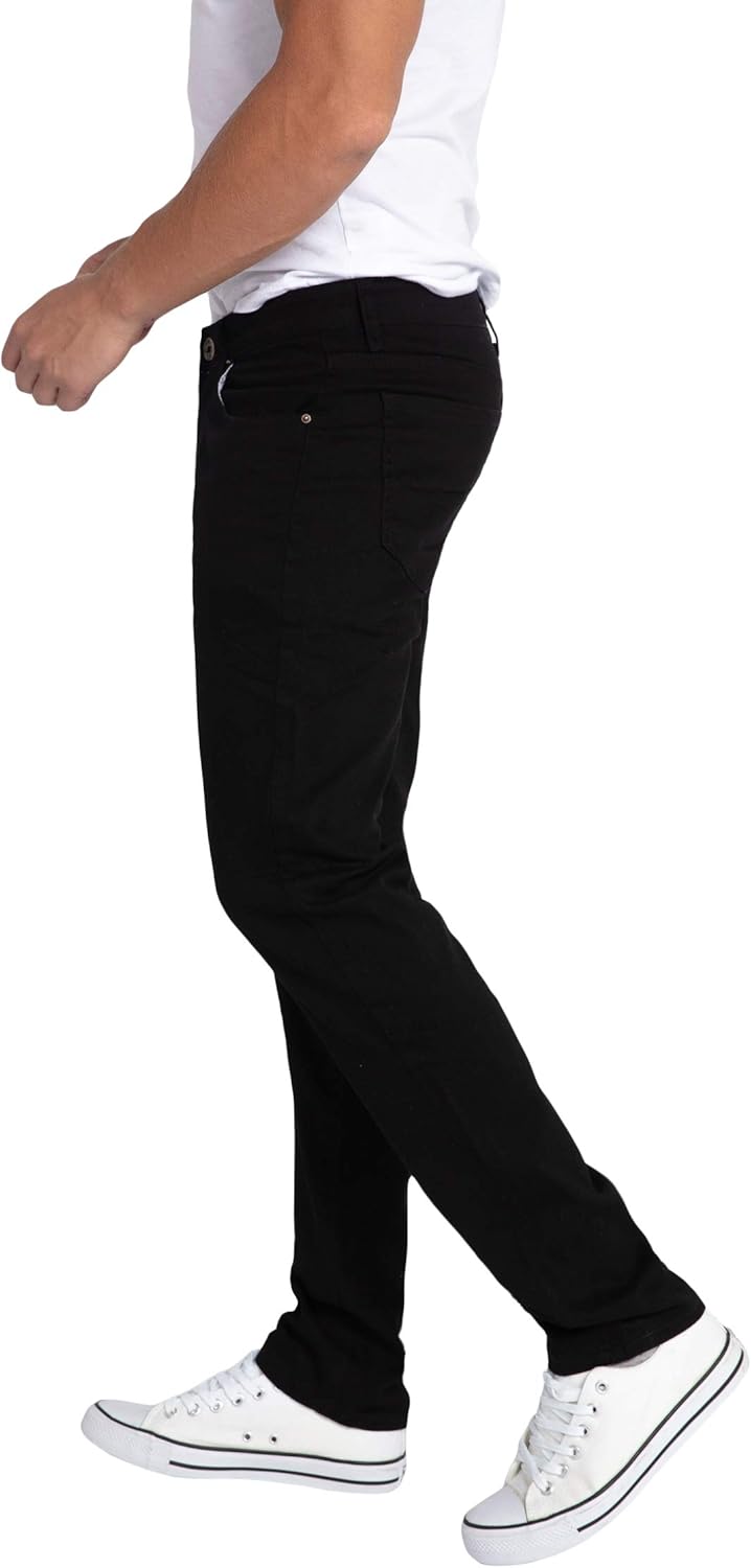 WULFUL Mens Stretch Fit Skinny Jeans for Comfort Style