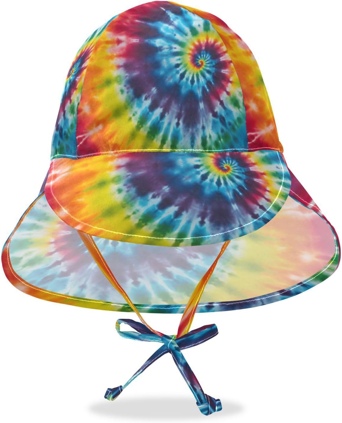 Emelivor Tie-Dye Spiral Baby Sun Hat UPF 50