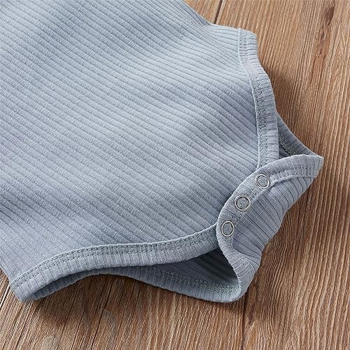 AMIMOJY Baby Newborn 2Pcs Romper Set