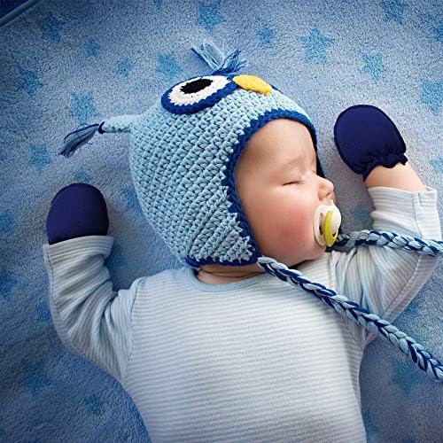 Syhood 16 Pairs Newborn Baby Mittens No Scratch Gloves 0-6 Months