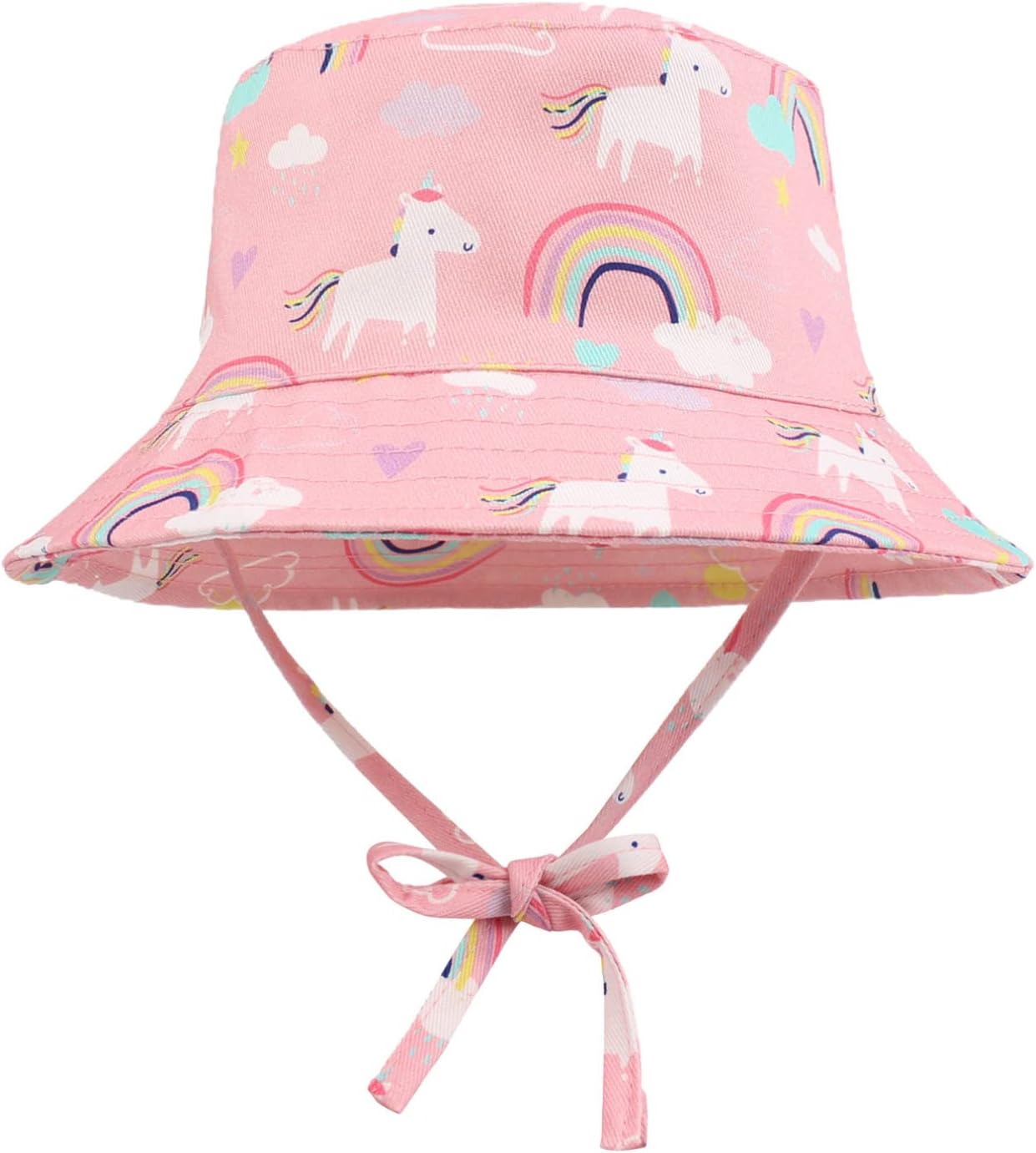 Adjustable Fisherman Hat for Kids Blue Rainbow