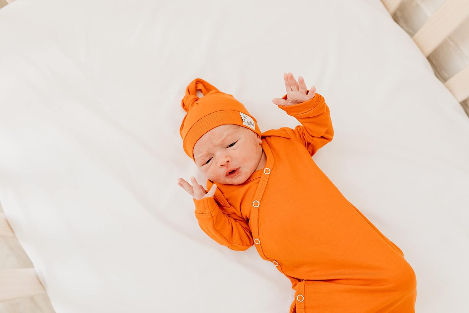 Copper Pearl Knotted Newborn Sleepers