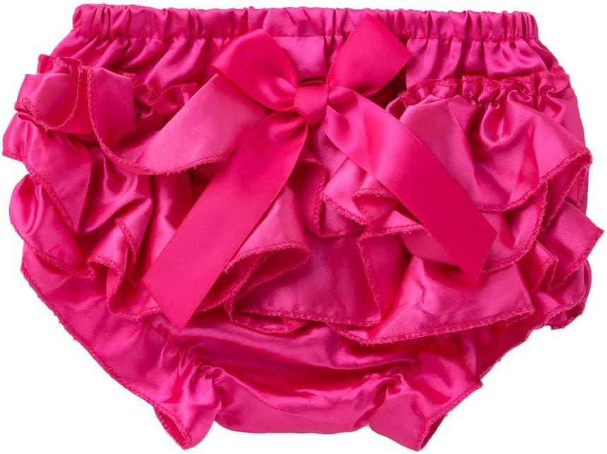 Moonker Bowknot Ruffle Nappy Diaper for Babies 3-12 Months