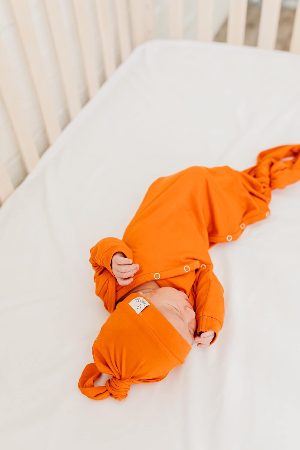 Copper Pearl Knotted Newborn Sleepers