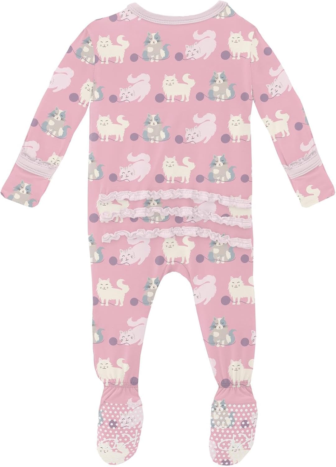 KicKee Ruffle Footie with Zipper