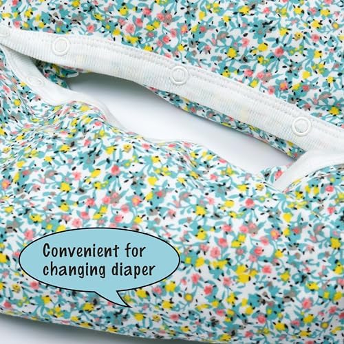 babies girls cotton footies multi pack long sleeve one-piece jumpsuit