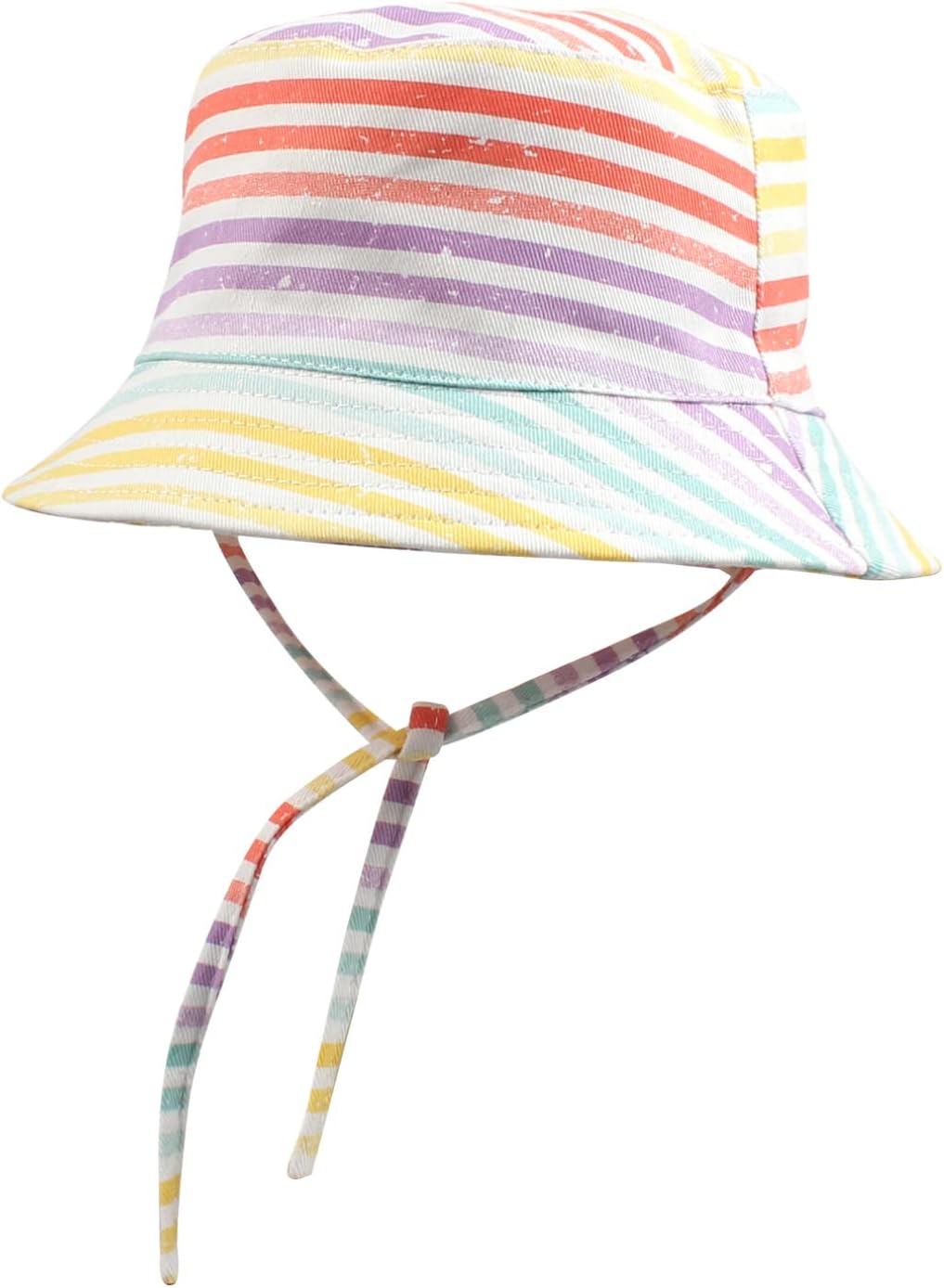 Adjustable Fisherman Hat for Kids Blue Rainbow
