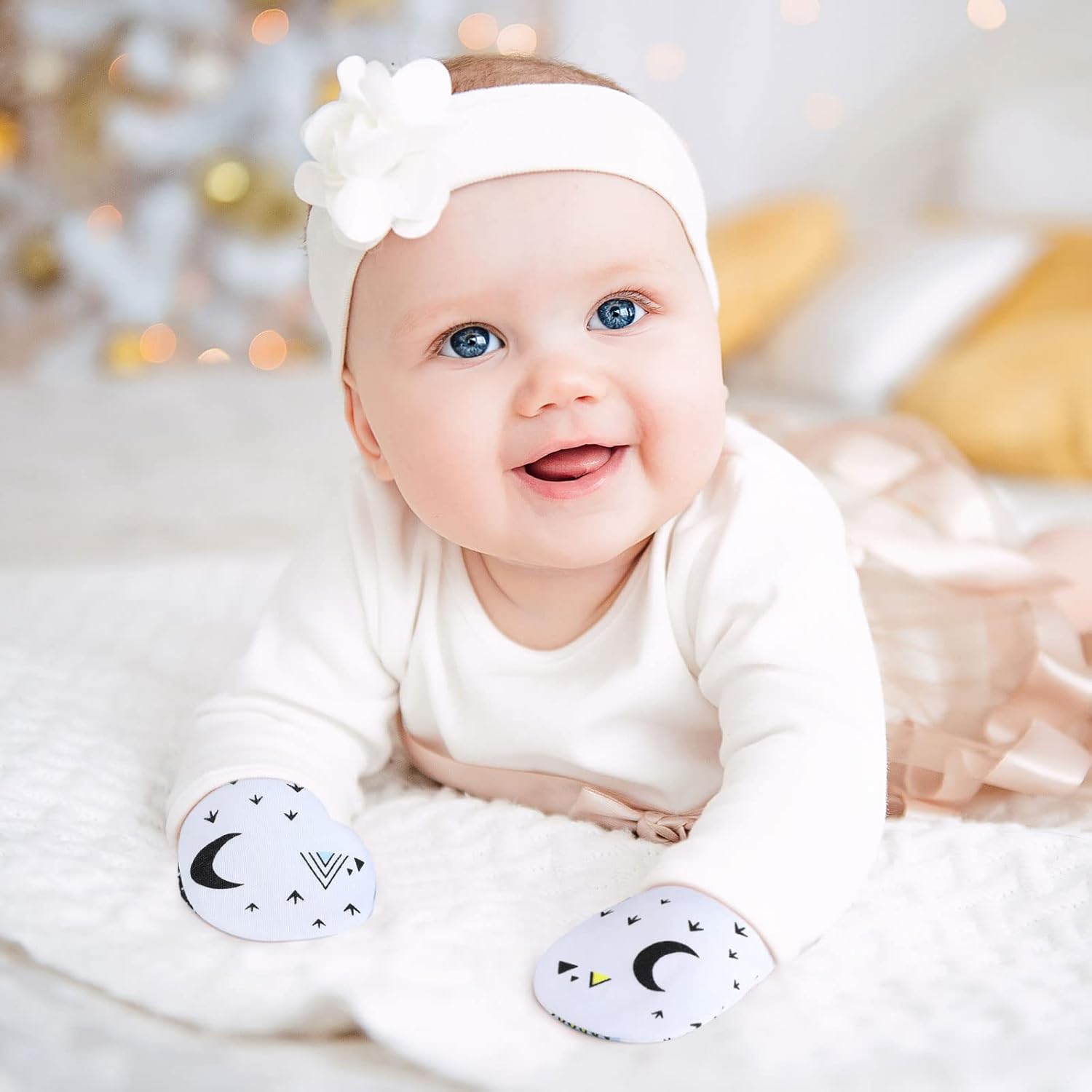 12-Pair Newborn Cuddle Mittens