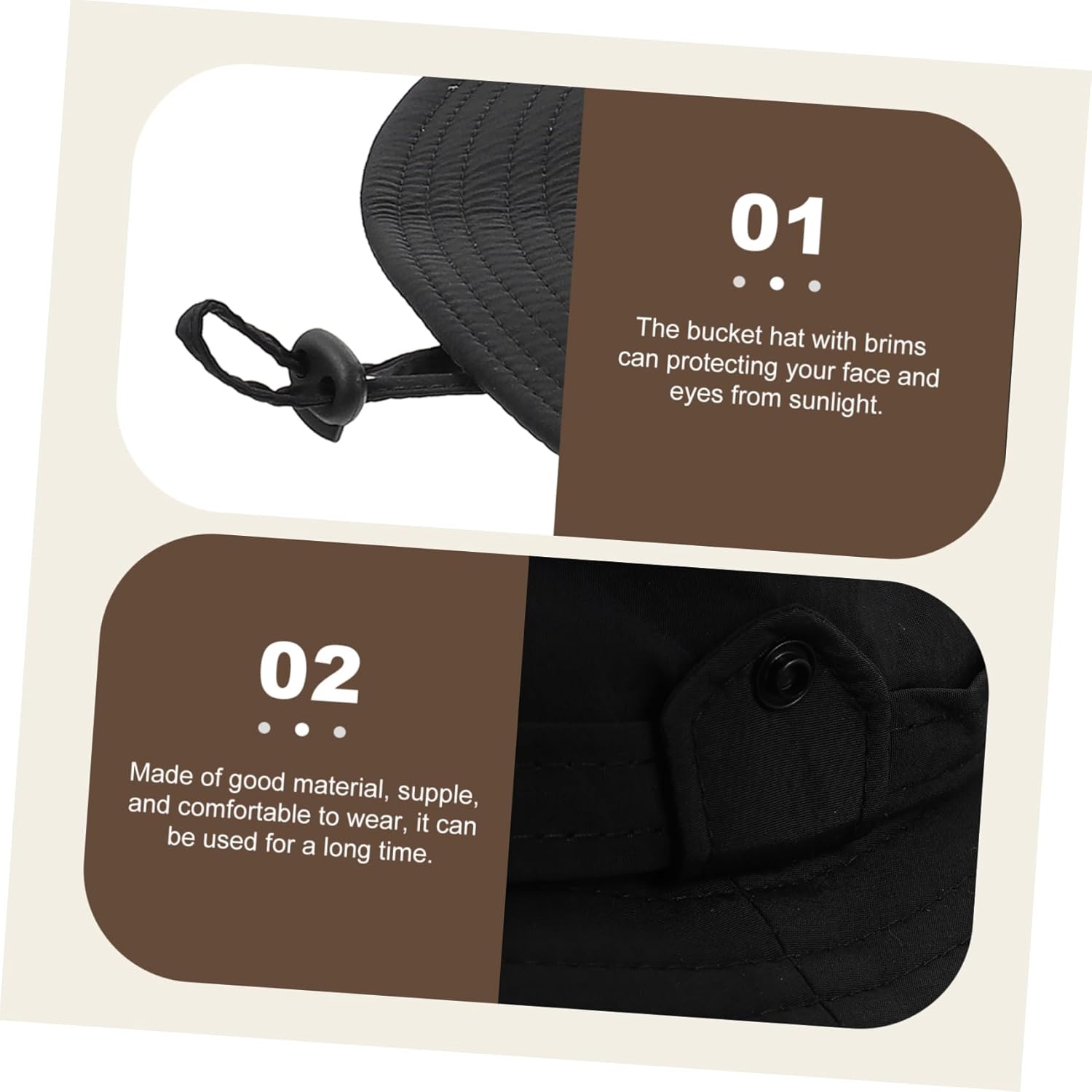 Tendycoco - 2pc Sun Hat Bucket - Beshaw Outdoor Essentials