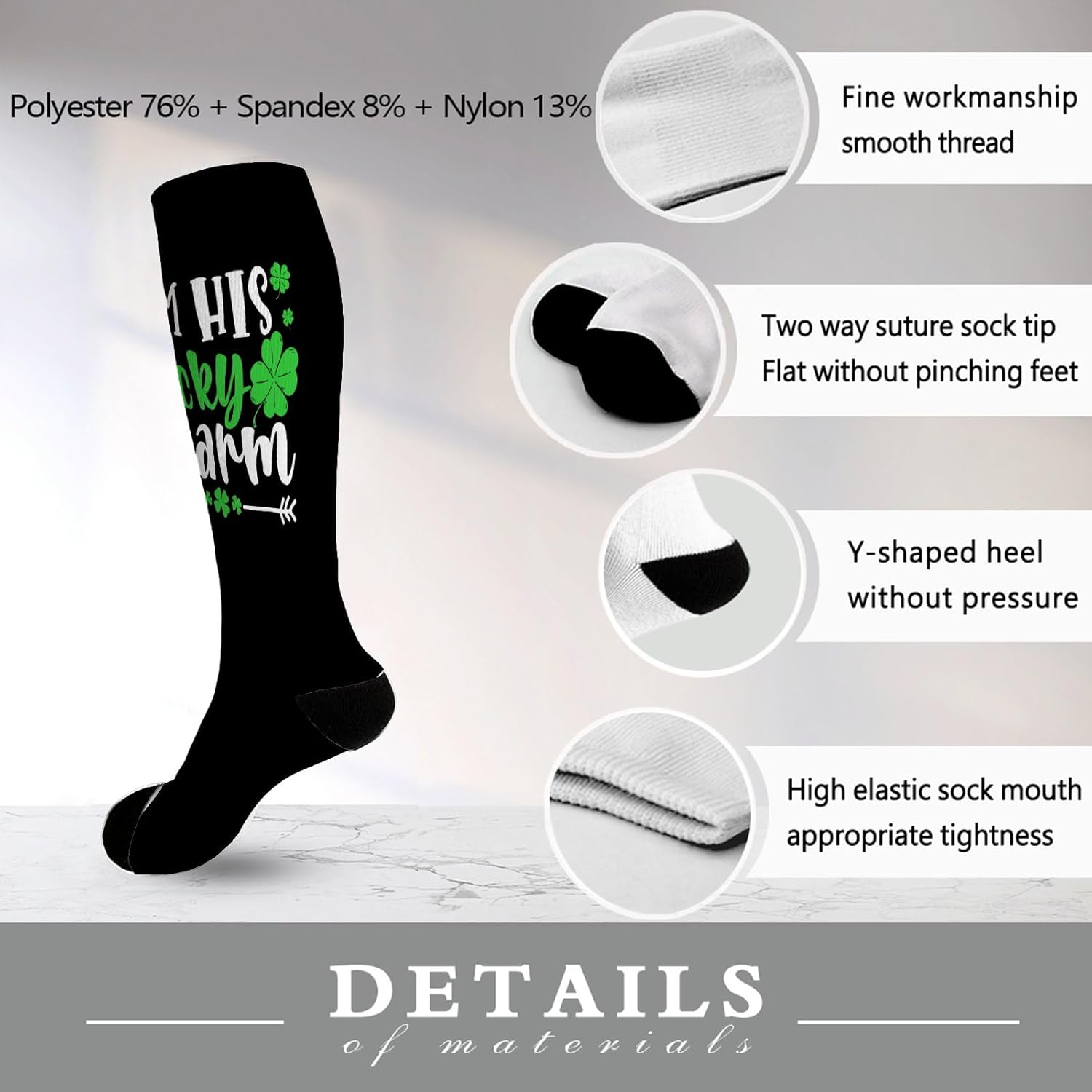 St Patricks Day Couple Socks for Him Hers