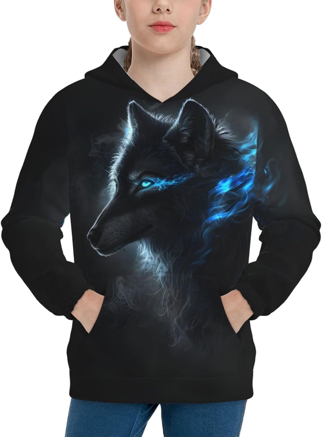 Kids Novelty 3D Printed Sweatshirt Galaxy Pattern 3D Printed Funny Kids Pullover Hoodie
