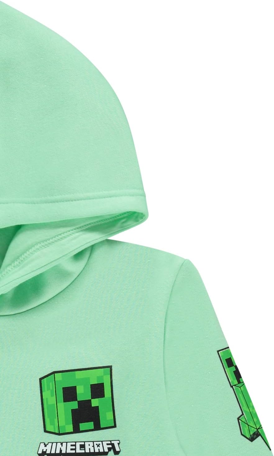 Minecraft Boys Video Game Hoodie Black Green