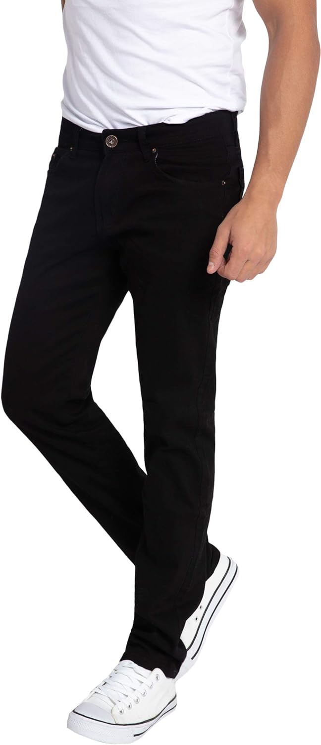 WULFUL Mens Stretch Fit Skinny Jeans for Comfort Style