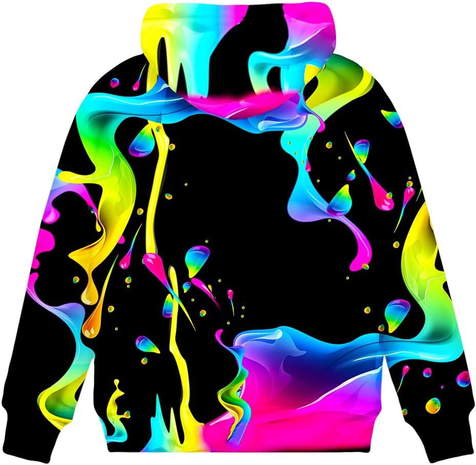 Stylish 3D Graphic Kids Sweater with Pocket