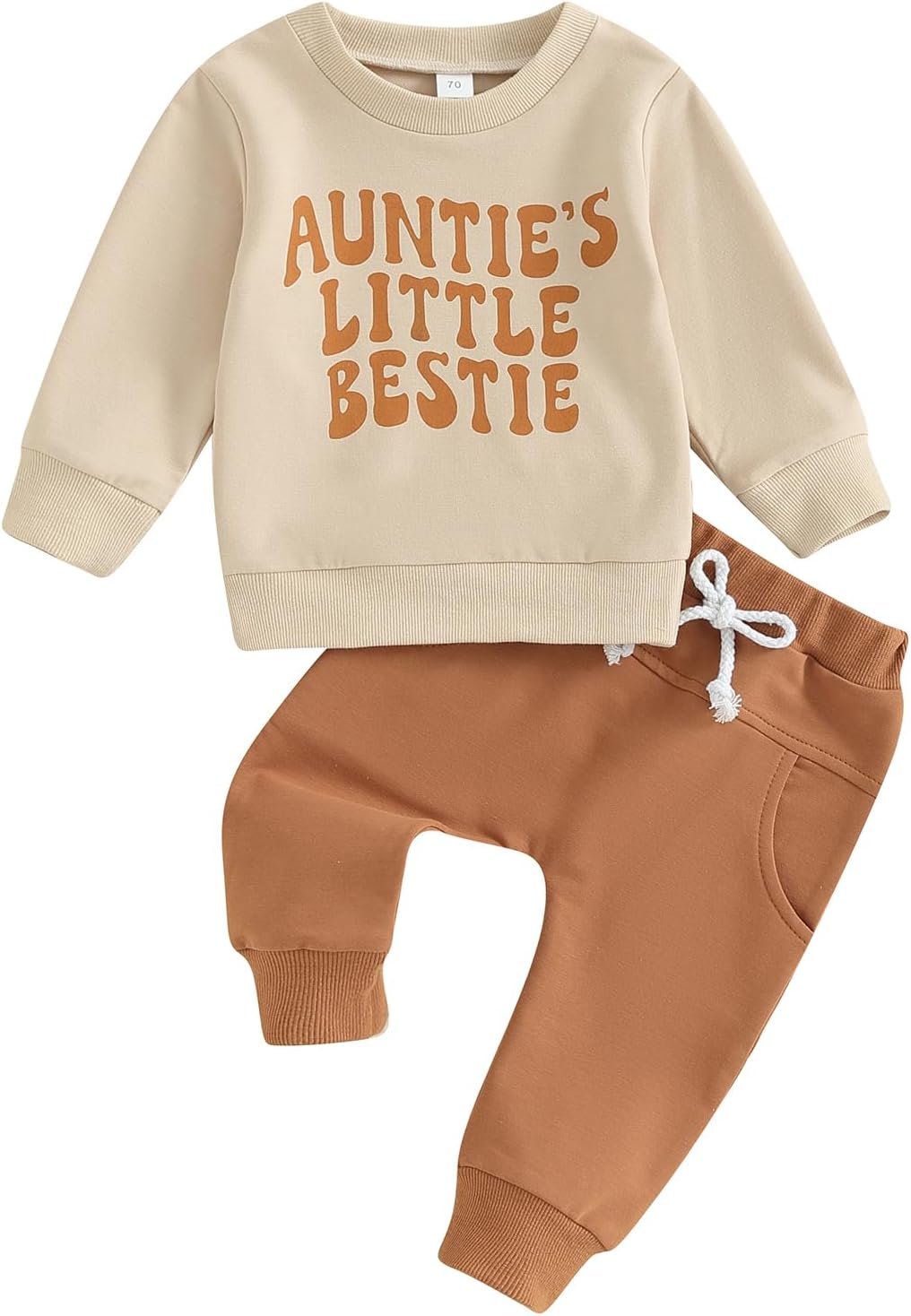 Meiweileya Baby Girl Boy FALL Winter Clothes Set Funny Letters Cozy Sweater Pants