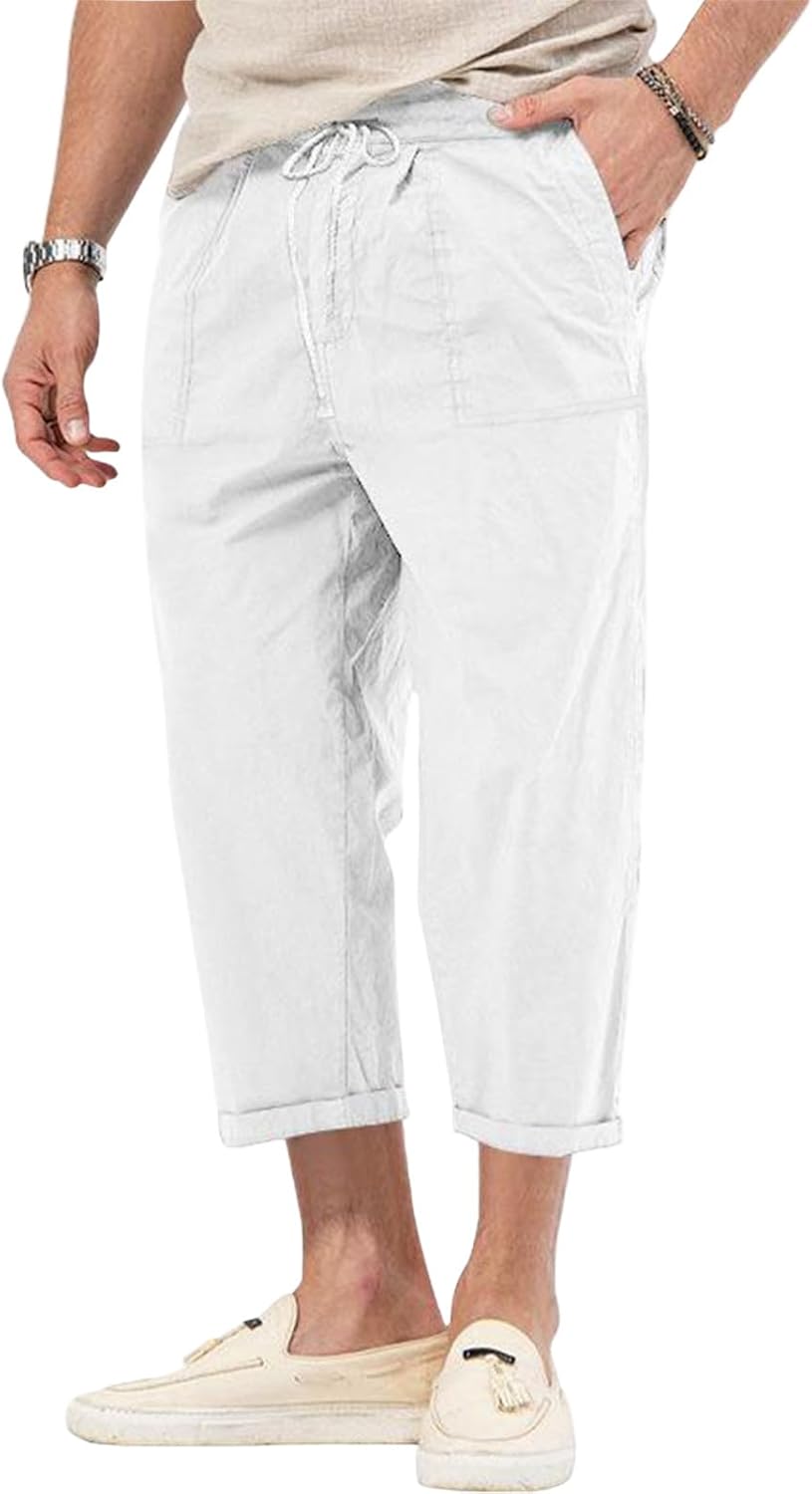 Premium Cotton Linen Cargo Pants for Men
