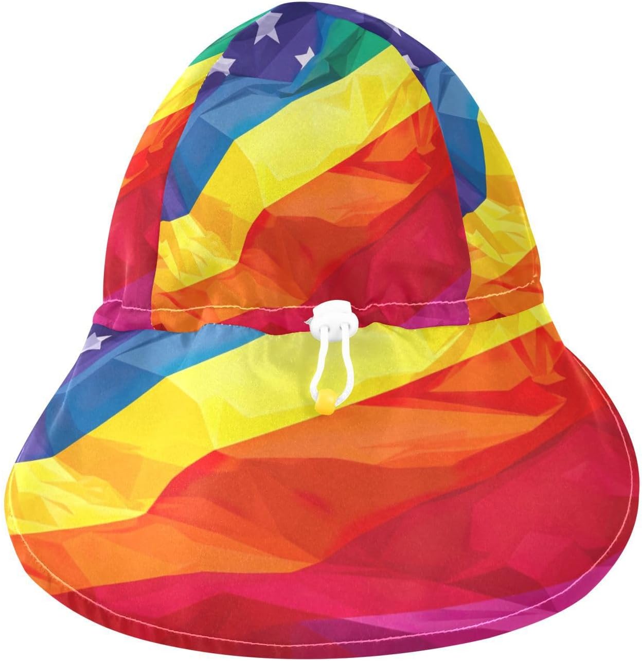 Adjustable Rainbow Flag Sun Hat