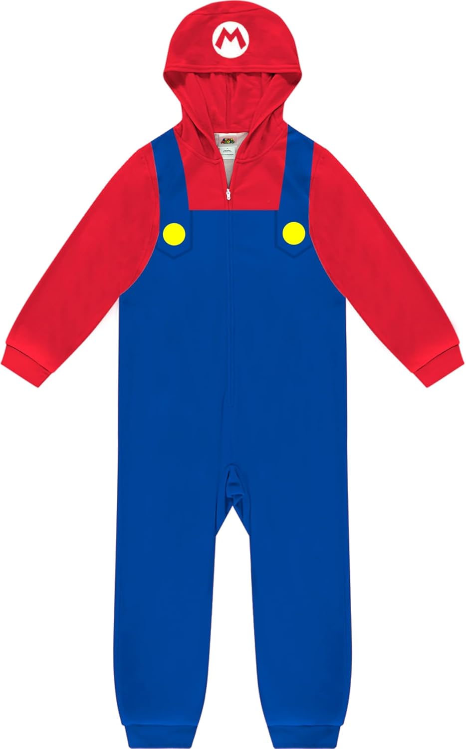 Cool Mario Onesie Pajamas for Boys Sleepwear with Hood Kids ChristmasHalloween Gift